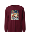 Geisha & Macaw Parrot Ukiyo-e  Unisex Long Sleeve Tee