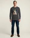 Geisha and Cat 1 Ukiyo-e Unisex Long Sleeve Tee
