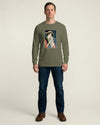 Geisha and Cat 1 Ukiyo-e Unisex Long Sleeve Tee