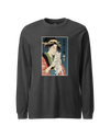 Geisha and Cat 1 Ukiyo-e Unisex Long Sleeve Tee
