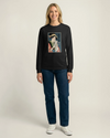 Geisha and Cat 1 Ukiyo-e Unisex Long Sleeve Tee