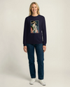 Geisha and Cat 1 Ukiyo-e Unisex Long Sleeve Tee