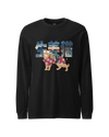 Ginger Cat Funny Japanese Ukiyo-e Unisex Long Sleeve Tee