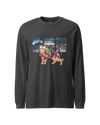 Ginger Cat Funny Japanese Ukiyo-e Unisex Long Sleeve Tee