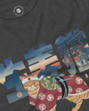 Ginger Cat Funny Japanese Ukiyo-e Unisex Long Sleeve Tee