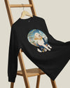 Golden Doodle Dog Funny Japanese Ukiyo-e Unisex Long Sleeve Tee 2