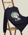 Golden Doodle Dog Funny Japanese Ukiyo-e Unisex Long Sleeve Tee 2