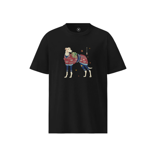 Greyhound Dog Ukiyo-e Unisex organic t-shirt