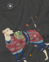 Greyhound Dog Funny Japanese Ukiyo-e Unisex Long Sleeve Tee