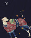 Greyhound Dog Funny Japanese Ukiyo-e Unisex Long Sleeve Tee