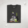 Halloween Black Cat Ukiyo-e Unisex organic t-shirt