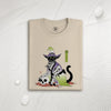 Halloween Black Cat Ukiyo-e Unisex organic t-shirt