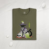 Halloween Black Cat Ukiyo-e Unisex organic t-shirt