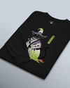 Halloween Black Cat Ukiyo-e Unisex Long Sleeve Tee