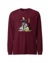 Halloween Black Cat Ukiyo-e Unisex Long Sleeve Tee
