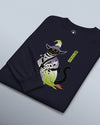 Halloween Black Cat Ukiyo-e Unisex Long Sleeve Tee