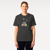 Halloween Black Cat Ukiyo-e Unisex organic t-shirt