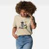 Halloween Black Cat Ukiyo-e Unisex organic t-shirt