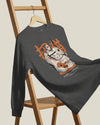 Halloween Cat Maneki Neko & Jason Voorhees Mask Unisex Long Sleeve Tee - Samurai Original