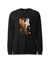 Halloween Horror Ghost Japanese Ukiyo-e Unisex Long Sleeve Tee Black - Samurai Original