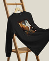 Halloween Horror Ghost Japanese Ukiyo-e Unisex Long Sleeve Tee - Samurai Original