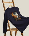 Halloween Horror Ghost Japanese Ukiyo-e Unisex Long Sleeve Tee - Samurai Original