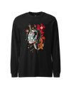 Halloween Namakubi Japanese Tattoo Unisex Long Sleeve Tee Black - Samurai Original