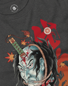 Halloween Namakubi Japanese Tattoo Unisex Long Sleeve Tee - Samurai Original