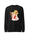 Halloween Pumpkin Japanese Ukiyo-e Unisex Long Sleeve Tee Black - Samurai Original