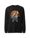 Halloween Samurai Disguise Jason Voorhees Unisex Long Sleeve Tee Black - Samurai Original