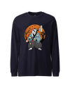 Halloween Samurai Disguise Jason Voorhees Unisex Long Sleeve Tee Navy - Samurai Original