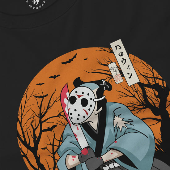 Halloween Samurai Disguise Jason Voorhees Unisex Long Sleeve Tee - Samurai Original
