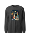 Halloween Samurai Joker Japanese Ukiyo-e Unisex Long Sleeve Tee