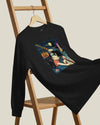Halloween Samurai Joker Japanese Ukiyo-e Unisex Long Sleeve Tee