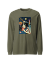 Halloween Samurai Joker Japanese Ukiyo-e Unisex Long Sleeve Tee