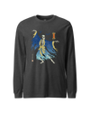 Halloween Samurai Skeleton Ukiyo-e Unisex Long Sleeve Tee No.2