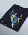 Halloween Samurai Skeleton Ukiyo-e Unisex Long Sleeve Tee No.2