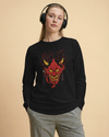 Hannya Japanese Ukiyo-e Unisex Long Sleeve Tee - Samurai Original