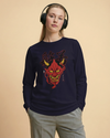 Hannya Japanese Ukiyo-e Unisex Long Sleeve Tee - Samurai Original