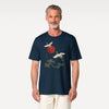 Japanese Crane & Pine Tree Organic Cotton T-Shirt - EU Edition - Samurai Original