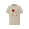 Japanese Crane & Pine Tree Organic Cotton T-Shirt - EU Edition Desert Dust - Samurai Original