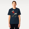 Japanese Crane & Pine Tree Organic Cotton T-Shirt - EU Edition - Samurai Original
