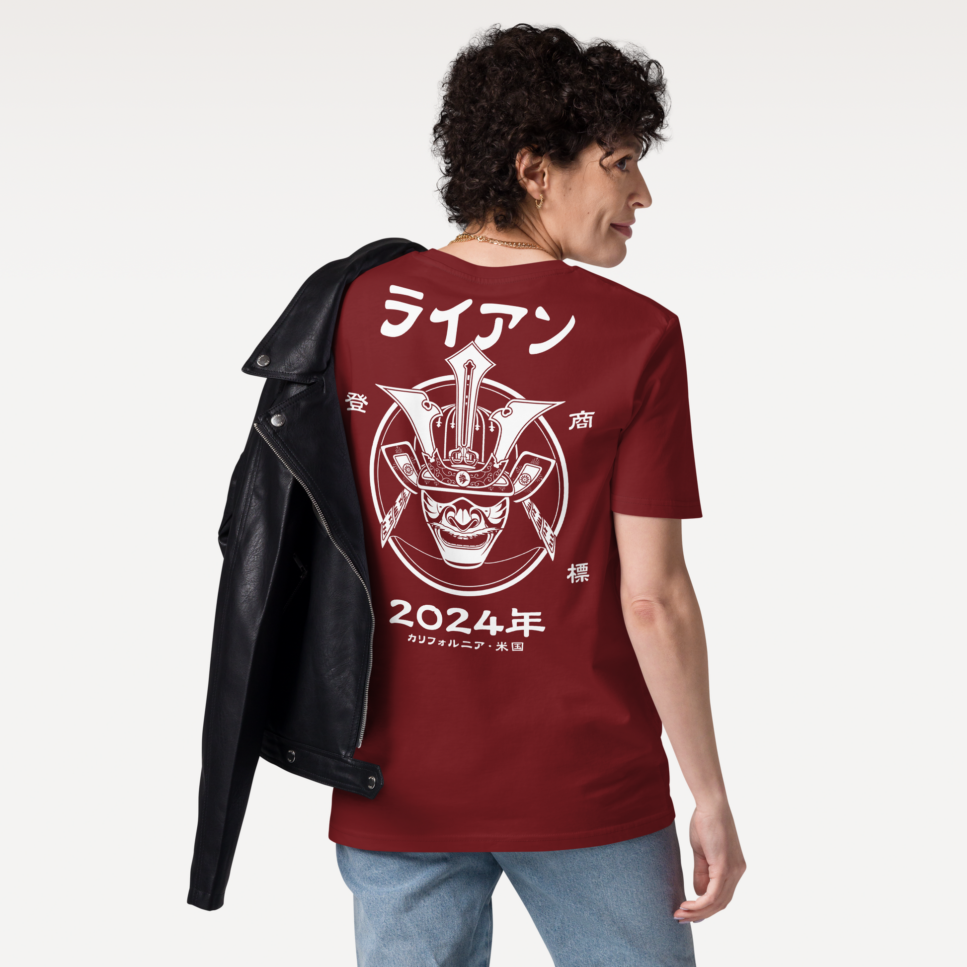 Samurai Kabuto Custom Name Organic T-Shirt – EU Edition - Samurai Original