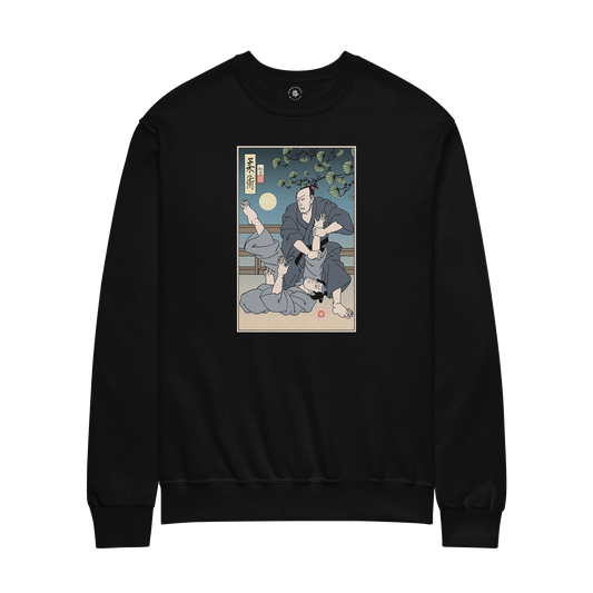 Jiu-Jitsu Moonlight Duel Ukiyo-e Unisex Sweatshirt