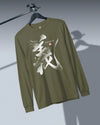 Justice Bushido Kanji Calligraphy Unisex Long Sleeve Tee