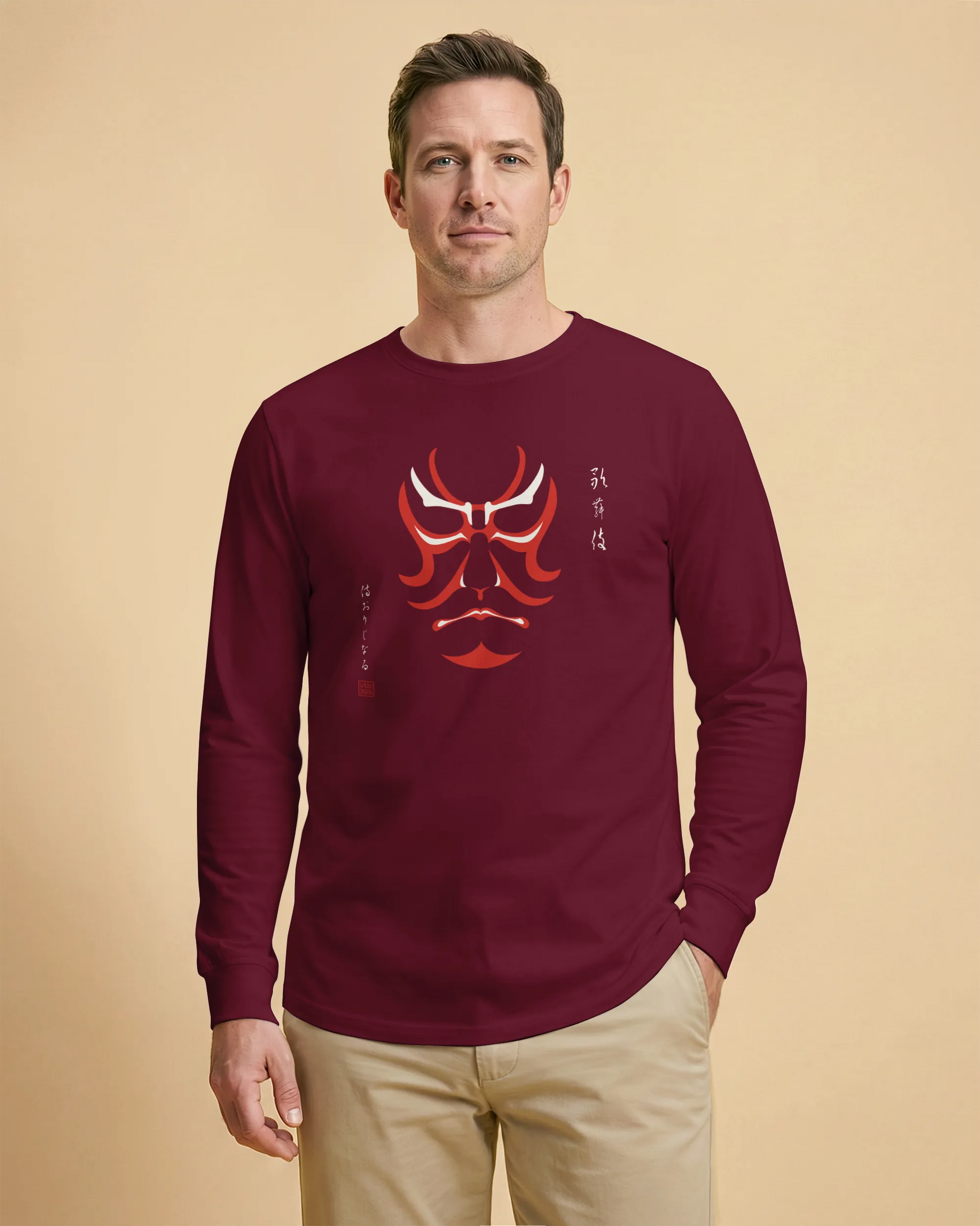Kabuki Unisex Long Sleeve Tee - Samurai Original