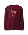 Kabuki Unisex Long Sleeve Tee Maroon - Samurai Original