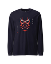 Kabuki Unisex Long Sleeve Tee Navy - Samurai Original