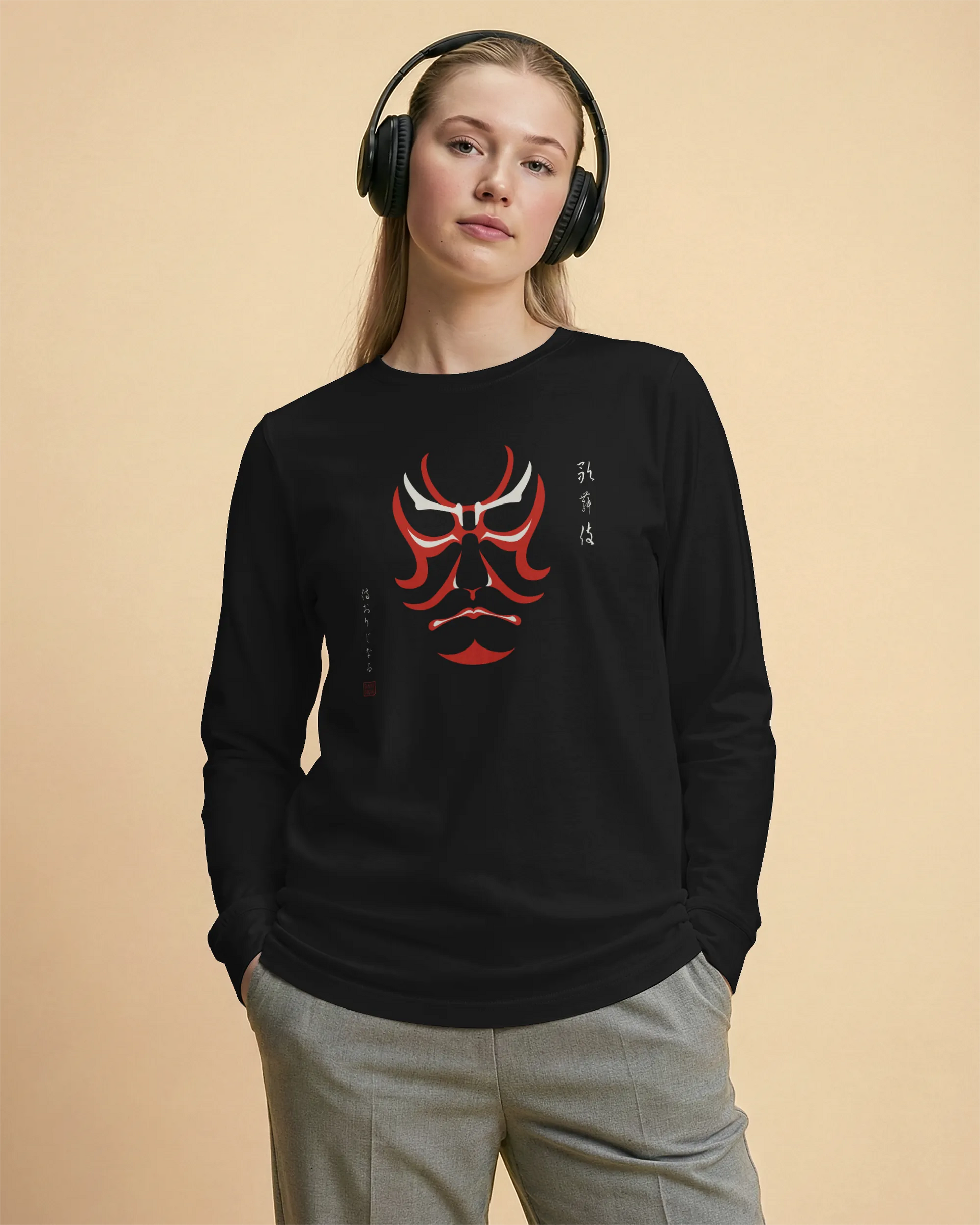 Kabuki Unisex Long Sleeve Tee - Samurai Original
