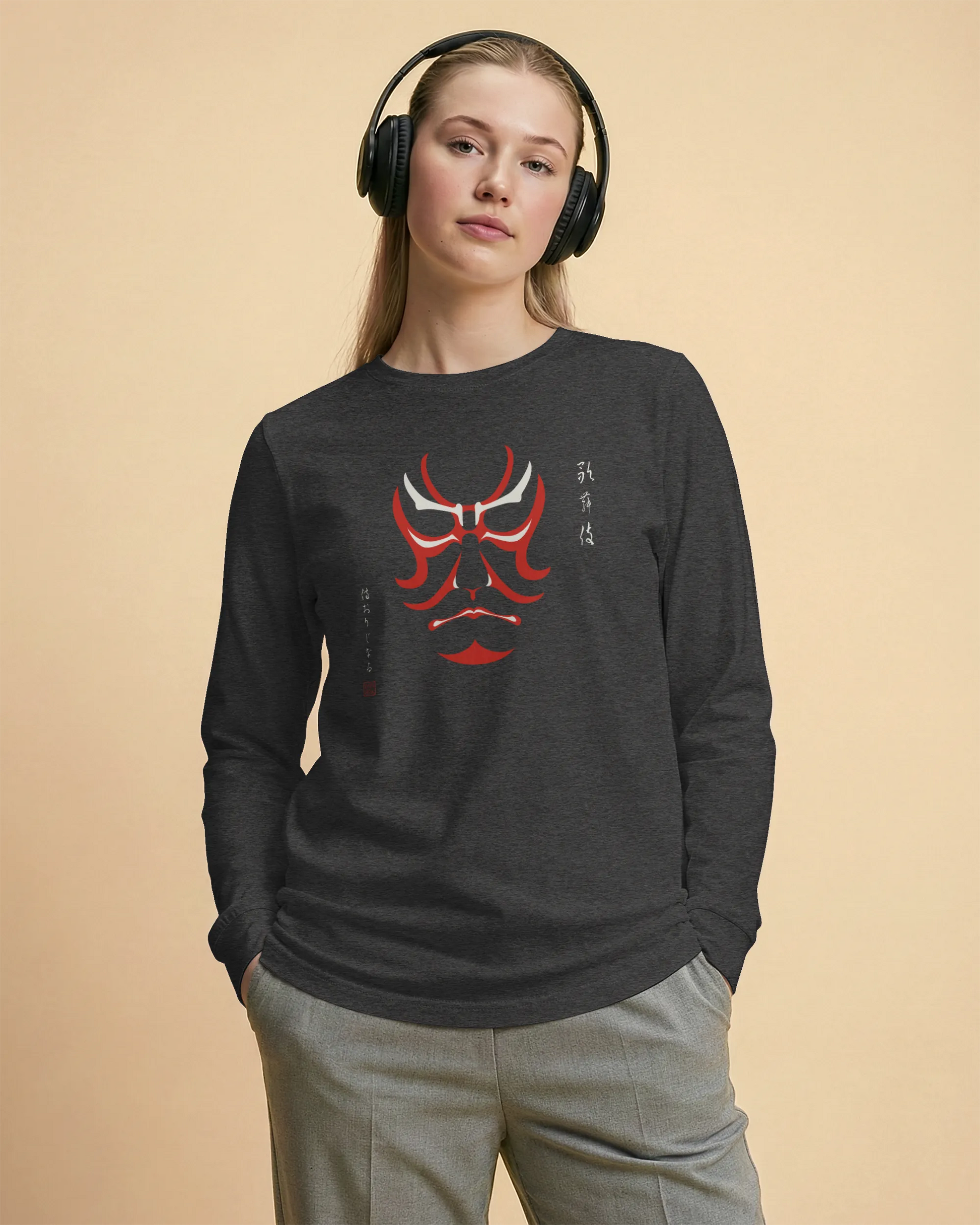 Kabuki Unisex Long Sleeve Tee - Samurai Original